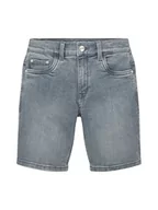 Spodenki damskie - TOM TAILOR Chłopcy bermudy jeans szorty 1035009, 10160 - Blue Grey Denim, 146 - miniaturka - grafika 1