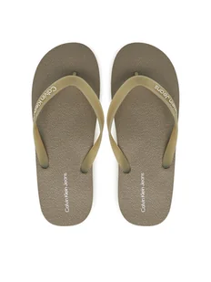 Calvin Klein Jeans Japonki Thong+ Tpu YM0YM01265 Brązowy - Klapki i japonki męskie - miniaturka - grafika 1