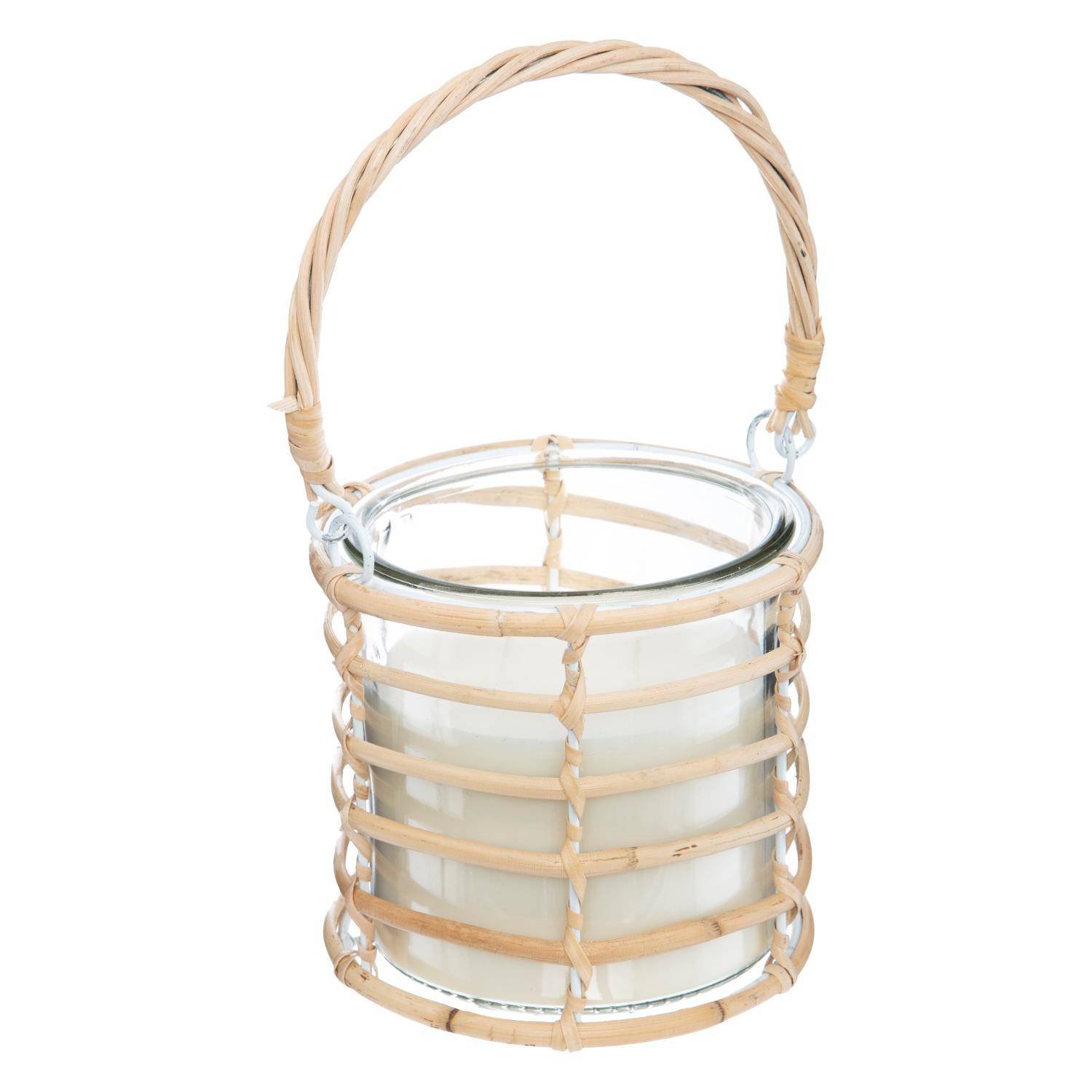Lampion, świeca przeciw komarom, zapach trawy cytrynowej, 430 g