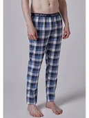 Piżamy męskie - Skiny Spodnie piżamowe w kolorze niebiesko-białym - miniaturka - grafika 1