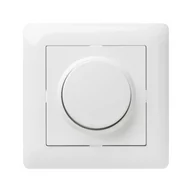 Wyłączniki światła i elektryczne - Elektro-Plast Ściemniacz przyciskowo-obrotowy ASTORIA Biały - miniaturka - grafika 1