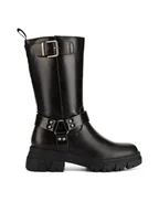 Botki damskie - MEXX Botki MI001805043W Czarny - miniaturka - grafika 1