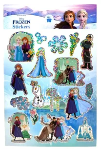 Naklejki holo Kraina Lodu - 6 arkuszy. - Szkolne artykuły papiernicze - miniaturka - grafika 1