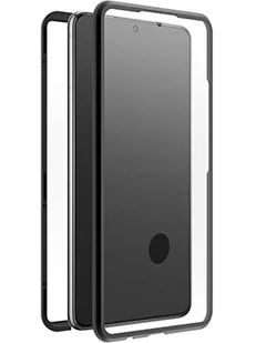 Black Rock - Etui 360 stopni Glass Case pasuje do Samsung Galaxy S21 FE 5G I etui na telefon komórkowy, zamknięcie magnetyczne, przezroczyste (przezroczyste z czarną ramką) - Etui i futerały do telefonów - miniaturka - grafika 1