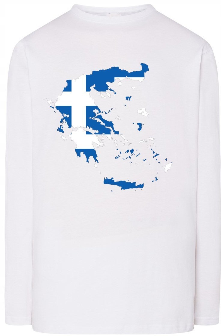 Grecja Flaga Bluza Longsleeve Modna Rozm.M