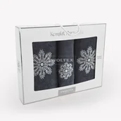 Ręczniki - Fl1 RĘCZNIKI ROZETA 30X50/50X90/70X130CM GRAFIT 80Z-KPL-REC/R-GR - miniaturka - grafika 1