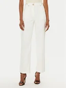 Spodnie damskie - Guess Spodnie materiałowe 4BGA02 7173A Écru Regular Fit - miniaturka - grafika 1