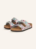 Klapki i japonki damskie - Birkenstock Klapki Arizona Birco-Flor Electric Metallic Dots silber - miniaturka - grafika 1