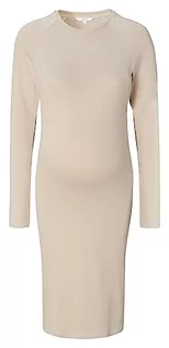 Sukienki ciążowe - Noppies Damska sukienka Zane Ultra Soft Nursing Ls, jasny piasek, M - grafika 1