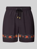 Kąpielówki męskie - Spodenki kąpielowe z elastycznym pasem model ‘CABANA’ - miniaturka - grafika 1