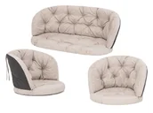 Poduszki ogrodowe - Zestaw 3 poduszek na meble wiklinowe 100x50, 50x50 - miniaturka - grafika 1