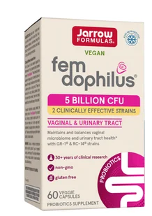 Jarrow Formulas Women's Fem Dophilus, probiotyki dopochwowe, 5 miliardów, 60 kapsułek wegetariańskich - Układ pokarmowy - miniaturka - grafika 1