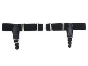 Czarne szelki/podwiązki do skarpet Y3 - Paski - miniaturka - grafika 1