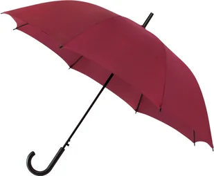 Automatyczna lekka parasolka damska bordowa z czarnym stelażem - Parasole - miniaturka - grafika 1