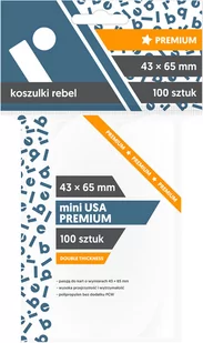 Rebel Koszulki Mini USA Premium 43x65 (100szt) (231975) - Akcesoria do gier planszowych - miniaturka - grafika 1