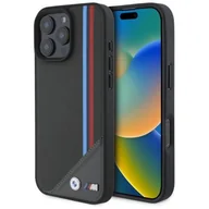 Etui i futerały do telefonów - BMW BMHMP16X23PUTRA iPhone 16 Pro Max 6.9" antracyt/antracite hardcase M Meshed Tricolor Stripes MagSafe - miniaturka - grafika 1
