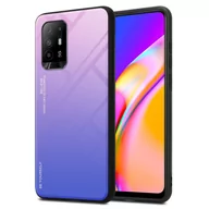 Etui i futerały do telefonów - Pokrowiec Do Oppo A94 5G Etui w RÓŻOWO - NIEBIESKI TPU Obudowa Case Cover Plecki Ochronny Cadorabo - miniaturka - grafika 1