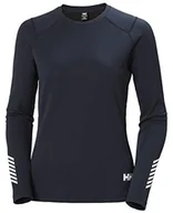 Bluzy damskie - Helly Hansen Bluza damska Lifa Active Crew niebieski grantowy XL - miniaturka - grafika 1