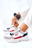 Sneakersy damskie - Sportowe Buty Sneakersy Big Star II274283 Białe-37 - miniaturka - grafika 1