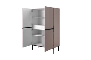 Kredens Nicole - antyczny róż MDF / czarne nóżki - Kredensy - miniaturka - grafika 5