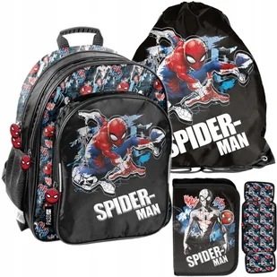 Plecak szkolny tornister dla chłopca 1-3 klasa Spiderman Zestaw do szkoły - Plecaki szkolne i tornistry - miniaturka - grafika 1