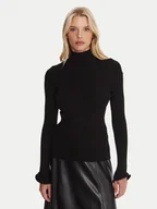 Swetry damskie - Marella Golf Iato 2523366092 Czarny Slim Fit - miniaturka - grafika 1
