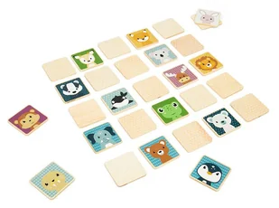 Gra memory Leśne Zwierzęta 36021 Bigjigs Toys - Gry planszowe - miniaturka - grafika 1