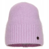 Czapki damskie - Czapka zimowa damska z angory KAJA Wrzosowy róż - miniaturka - grafika 1