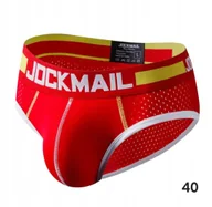 Majtki męskie - Męskie SLIPY JOCKMAIL gay bielizna rozmiar L (40) - miniaturka - grafika 1