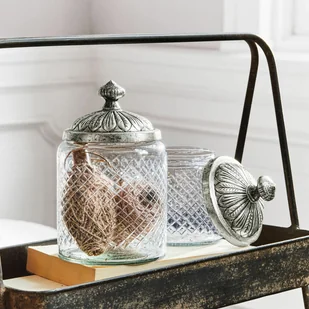 Pojemnik szklany, zestaw 2 szt. Antoinette - Pudła i pojemniki do przechowywania - miniaturka - grafika 1