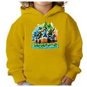 Bluzy dla dziewczynek - BLUZA DZIECIĘCA MINECRAFT LEGENDS 134-140 CHŁOPIĘCA DZIEWCZĘCA PREZENT - miniaturka - grafika 1