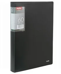 Teczka A4 z 60 koszulkami Clear Book prążki Patio PT-PAT1136/06-81115 PT-PAT1136/01-81085, Kolor: Czarny - Teczki i skoroszyty - miniaturka - grafika 1