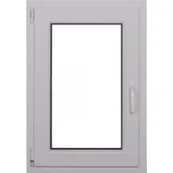 Okna - Okno PCV 2-szybowe fasadowe O4 białe 565x835 mm otwierane do wewnątrz lewe - miniaturka - grafika 1