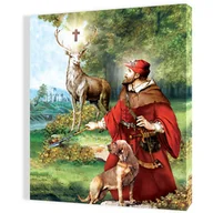 Ikony i obrazy sakralne - Obraz religijny na płótnie Święty Hubert - miniaturka - grafika 1