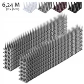 Zwalczanie i odstraszanie szkodników - Kolce Na Ptaki Gołębie Plastikowe 12Szt 6,24M - miniaturka - grafika 1