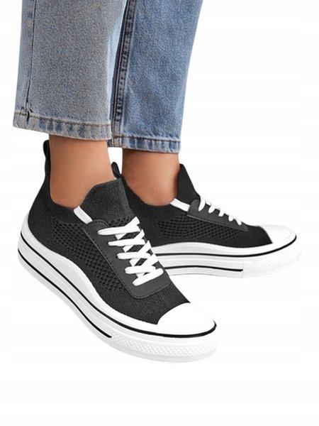 CZARNE TRAMPKI DAMSKIE URBANSOUL 39