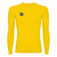 Bielizna sportowa męska - Koszulka Termoaktywna Football Masters  Żółta 116-127 - miniaturka - grafika 1