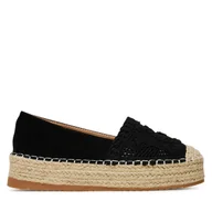 Espadryle damskie - Espadryle DeeZee LE601-66 Czarny - miniaturka - grafika 1