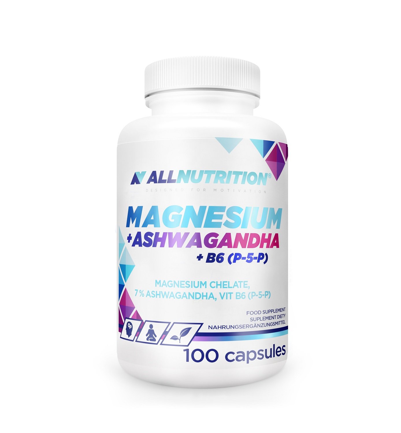 Allnutrition Magnesium +Ashwagangha+B6(P-5-P) Kapsułki