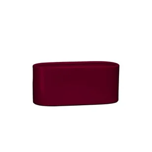 Osłonka ceramiczna ogródek storczyk 40 x 16,5 cm bordowy połysk symbol 650 - Donice - miniaturka - grafika 1