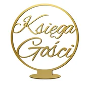 Wesele i ślub - KSIĘGA GOŚCI ZŁOTY NAPIS NA STÓŁ ŚLUB PLEKSI Y7 - miniaturka - grafika 1