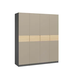 Szafa Dox 4D Antracyt / Cashmere / Dąb Vicenza - Szafy - miniaturka - grafika 1
