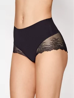 Majtki damskie - Spanx Figi klasyczne z wysokim stanem Undie-tectable Lace Hi-Hipster SP0515 Czarny - grafika 1