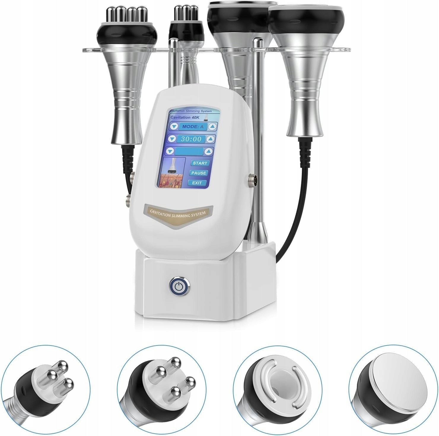 Masażer 4w1 Kawitacja Ultradźwiękowa 40K RF Maszyna na Cellulit Brzuch