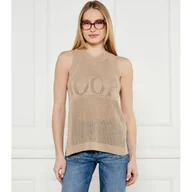 Koszulki i topy damskie - Joop! Top Kera Regular Fit z dodatkiem lnu - miniaturka - grafika 1