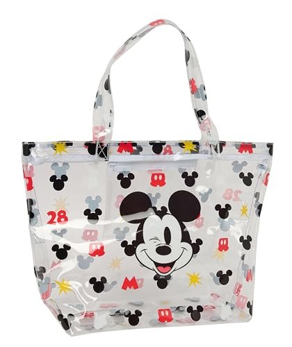 Safta MICKEY MOUSE BEACH - torba na zakupy, torba damska, torba na zakupy, wygodna i wszechstronna, jakość i wytrzymałość, 54 x 17 x 35 cm, Wielobarwny, M, Casual