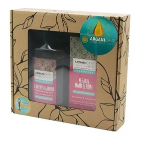 Zestaw Arganicare Keratin Szampon Naprawczy 400ml + Serum Do Włosów 100ml - Szampony do włosów - miniaturka - grafika 1
