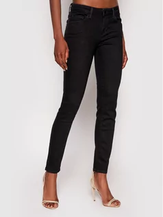 Spodnie damskie - Guess Jeansy Annette W1YA99 D4F51 Czarny Skinny Fit - grafika 1