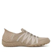 Sneakersy damskie - Sneakersy Skechers Slip-Ins: Breathe Easy - Roll With Me 100593/TPE Beżowy - miniaturka - grafika 1
