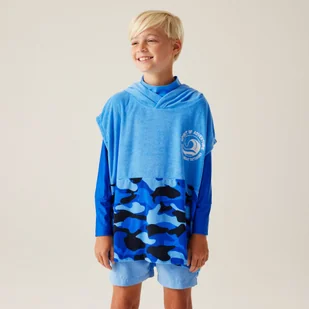 Regatta Dziecięcy ręcznik plażowy Towel Robe II Niebieski, Rozmiar: 92-110 cm - Ręczniki - miniaturka - grafika 1